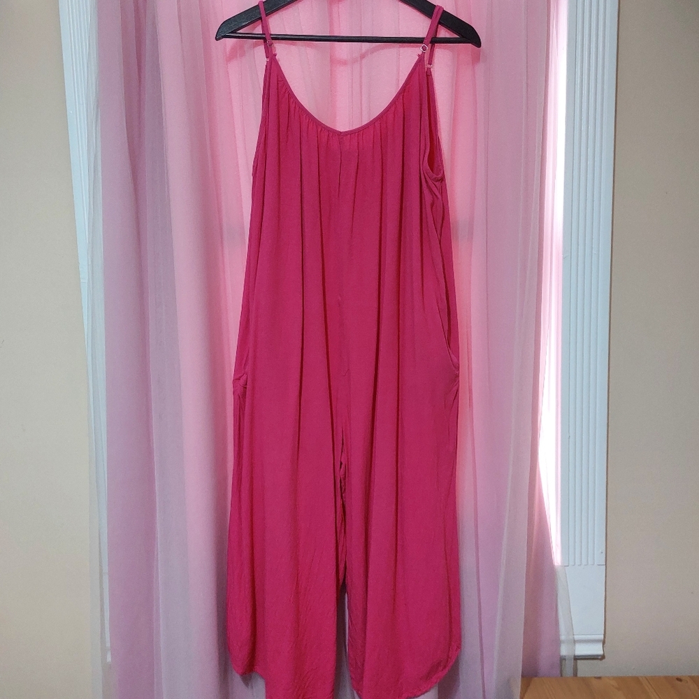Wide Leg Oversized Jumpsuit (Size M)